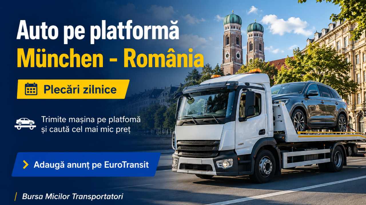 camion de tractare cu aturomobil din munchen in romania