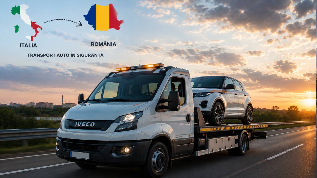 Transport auto pe platforma Italia -Romania